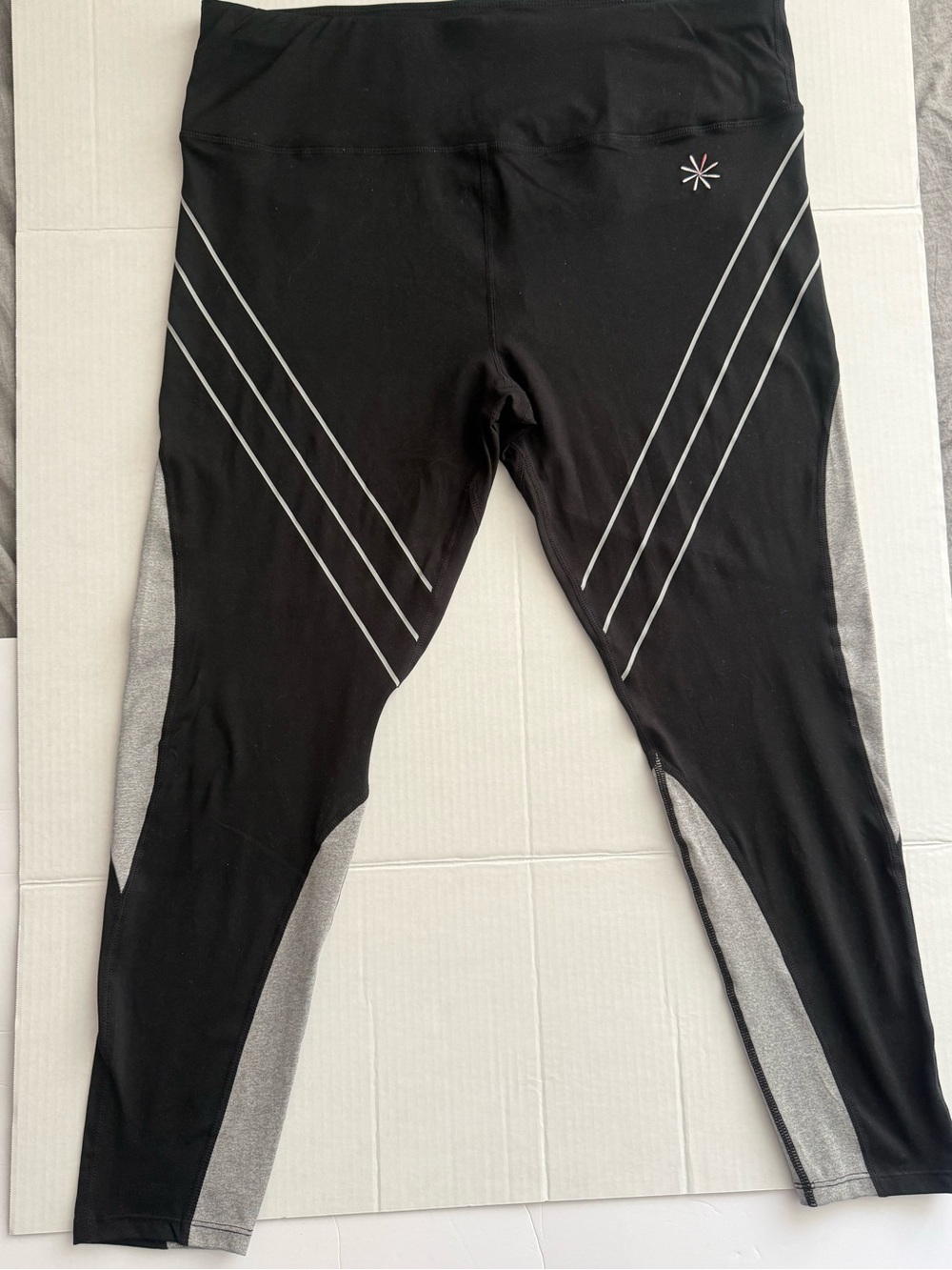 Women's Black Performance Capris with Reflective Detailing